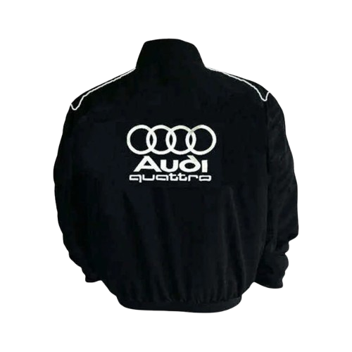 Audi Quattro Racing Jacket Black Motorsport Style