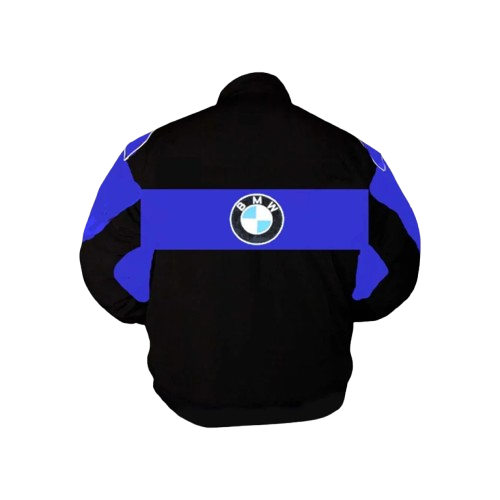 BMW RBS F1 Racing Jacket Black and Blue Motorsport Style