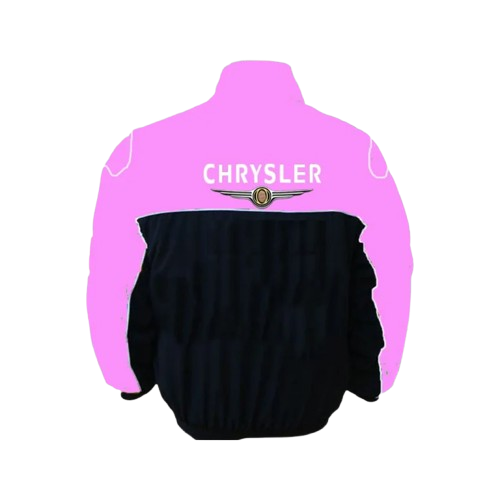Chrysler F1 Inspired Jacket Pink Black Racing Style