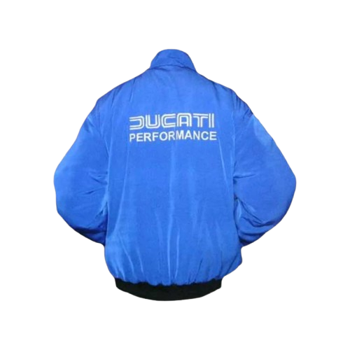 Ducati Corse Motorcycle Jacket Royal Blue Racing Wear