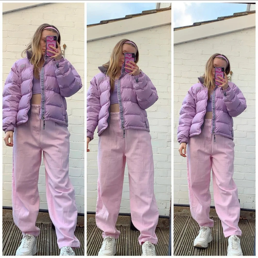 The North Face Womens Baby Lilac / Pink Puffer Jacket