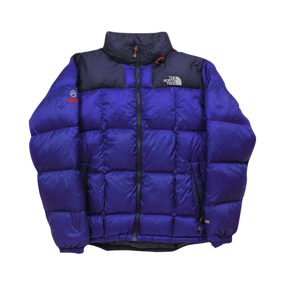 The North Face Aztec Blue/Light Purple Lhotse Summit Series Puffer Jacket
