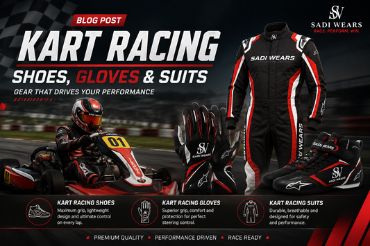 Kart racing shoes gloves and racing suits for professional karting gear