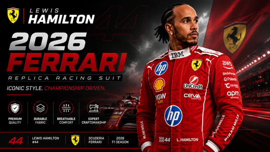 Lewis Hamilton 2026 Ferrari Replica Racing Suit by Sadi Wears