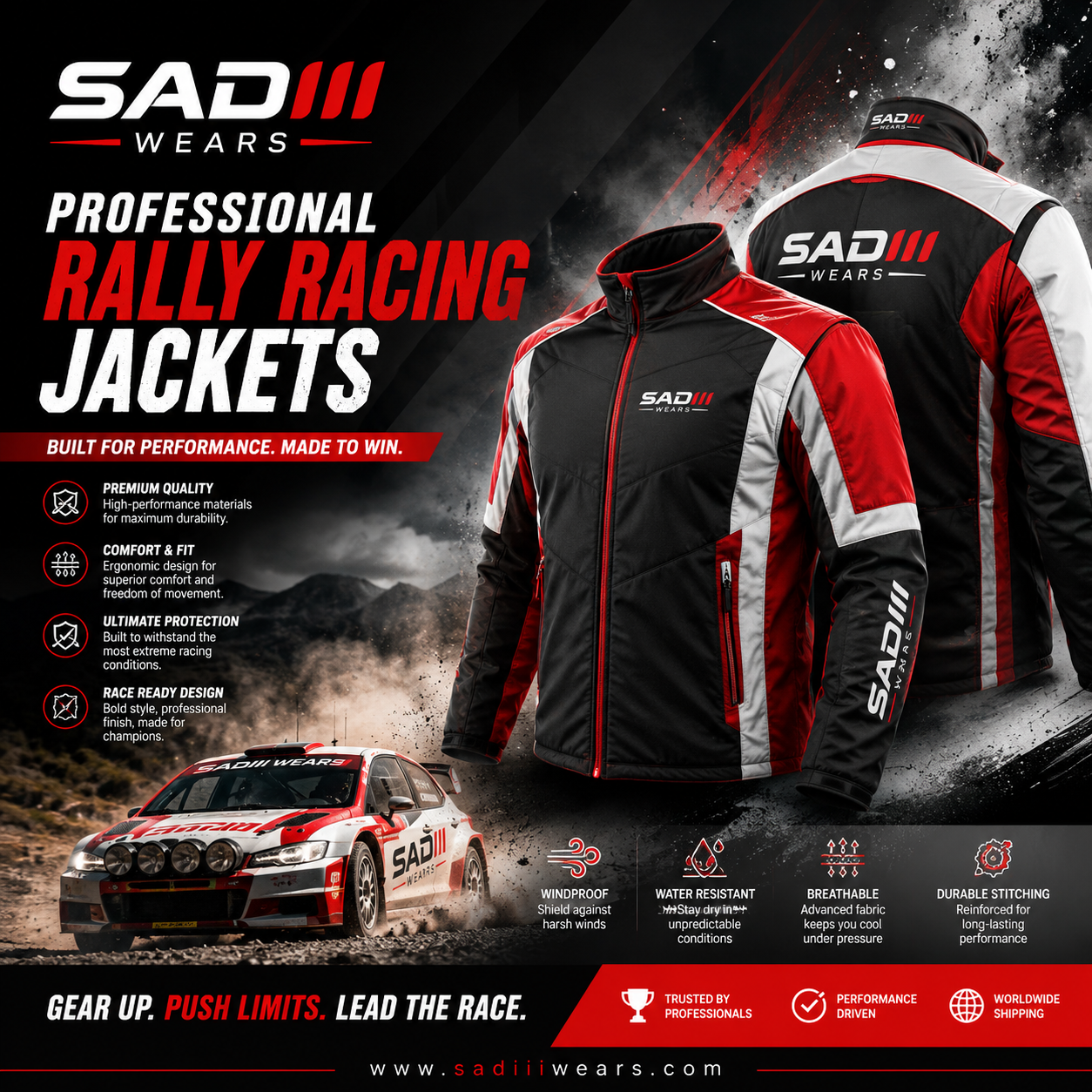 Rally Racing Custom Jackets
