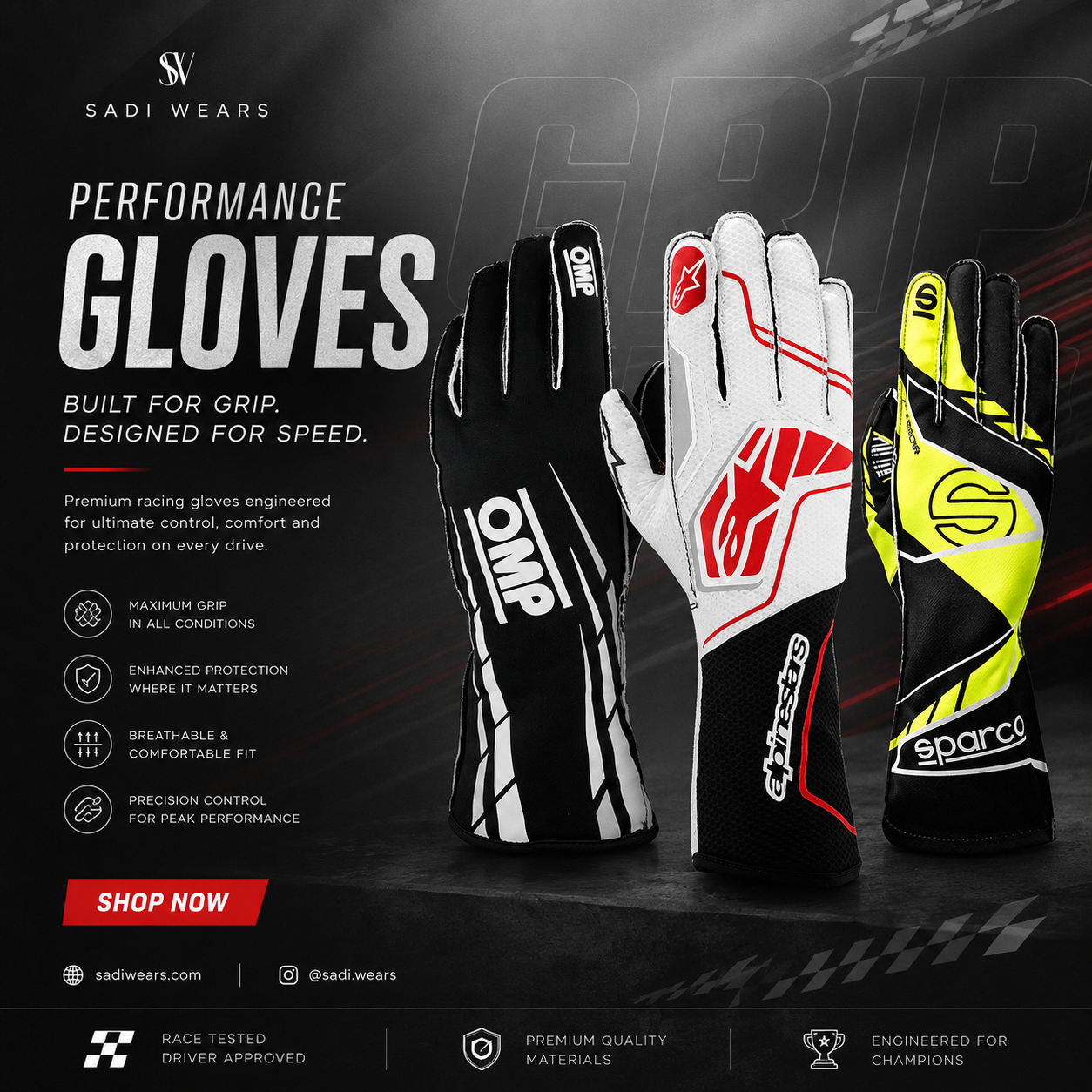 Kart Racing Gloves