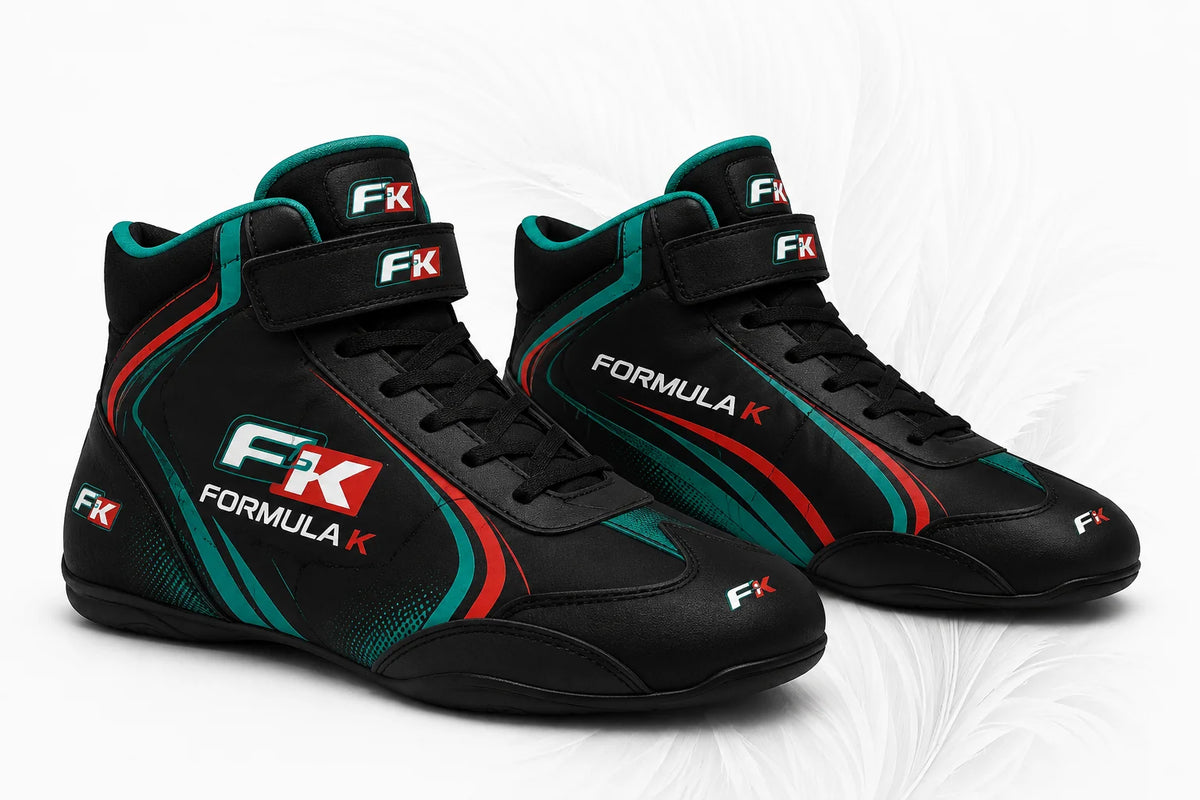 FK Formula K Black Kart Racing Shoes