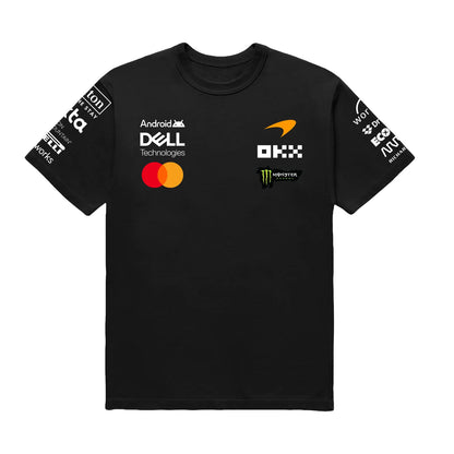 McLaren F1 Team Inspired Black Cotton T-Shirt