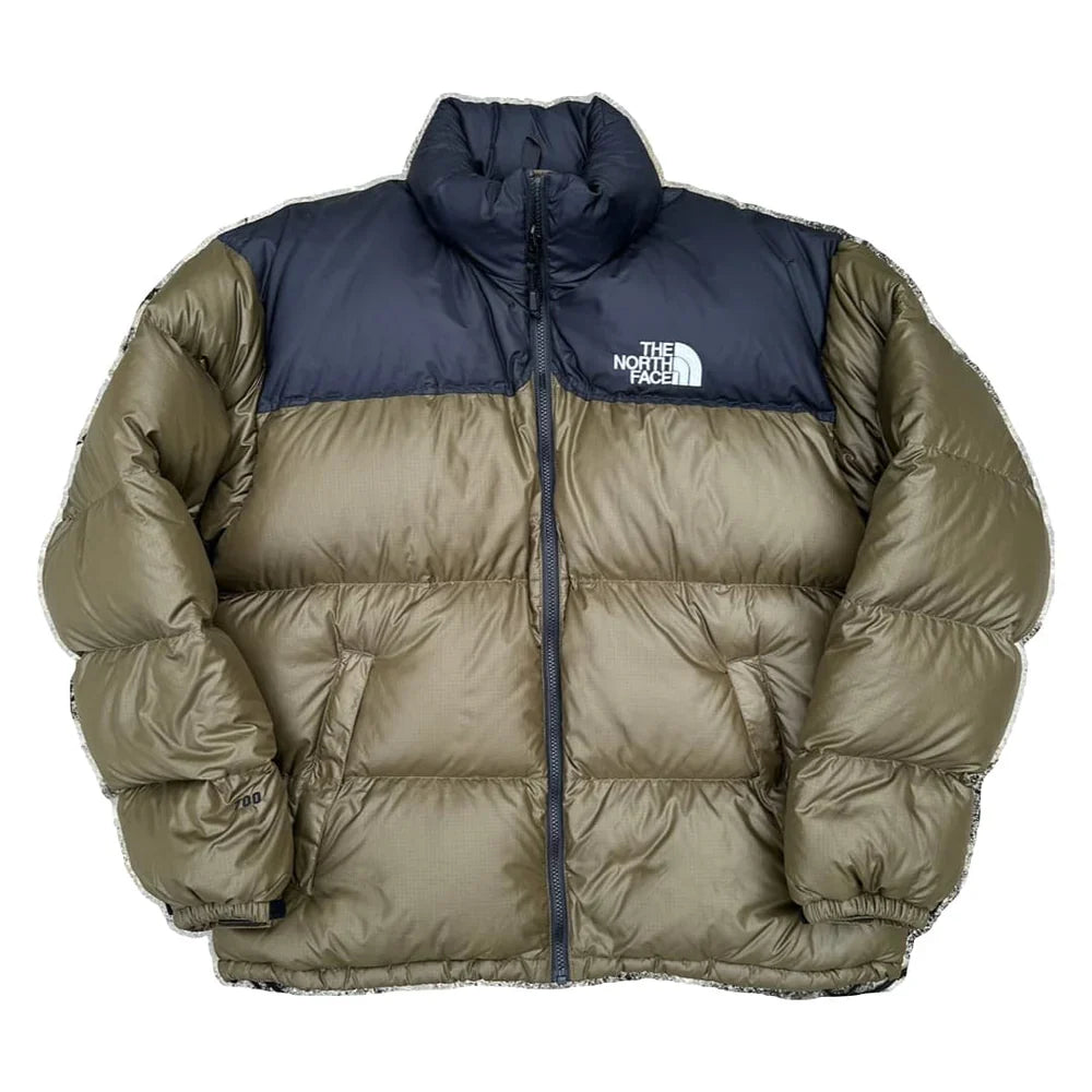 The North Face Khaki Green Puffer Jacket