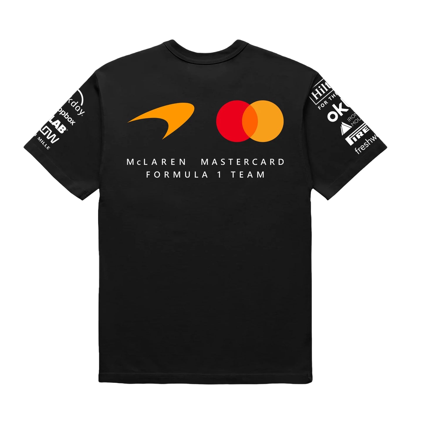 McLaren F1 Team Inspired Black Cotton T-Shirt