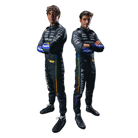 2025 F1 Racing Costume Worn By Carlos Sainz and Alenaxder Albon Las Vegas GP