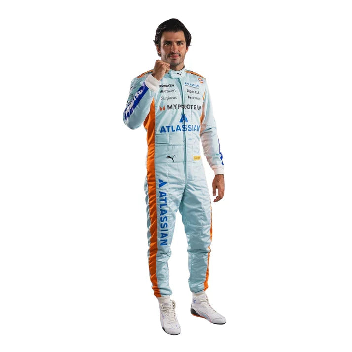 2025 F1 Racing Costume Worn By Carlos Sainz and Alenaxder Albon Sao Paul GP