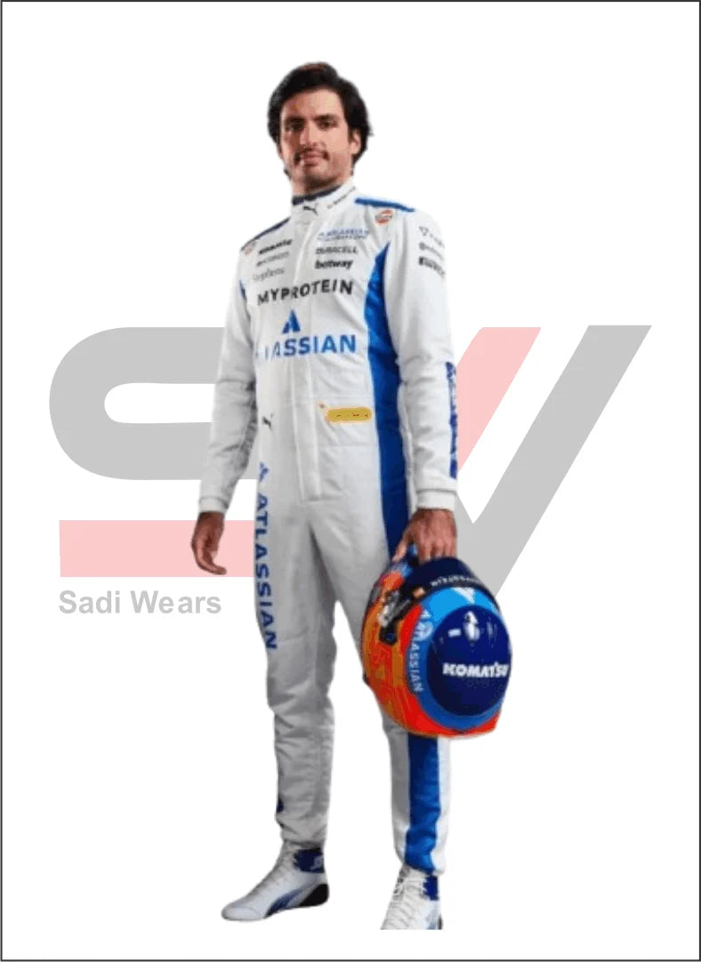 2025 F1 racing costume worn by Alex Albon & Carlos Sainz Jr – HP Monaco GP