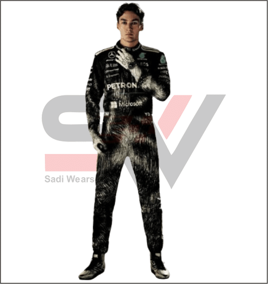 New 2026 George Russell Mercedes Unique Wolf F1 Race Suit