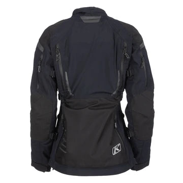 Artemis black motorcycle jacket rear view