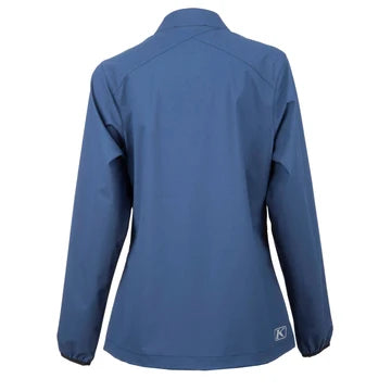 1. Blue Women's Zephyr Wind Shirt with zippered chest pocket