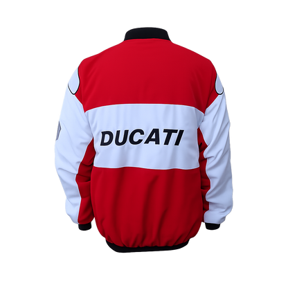 Ducati Corse F1 Inspired Jacket Red White Racing Style