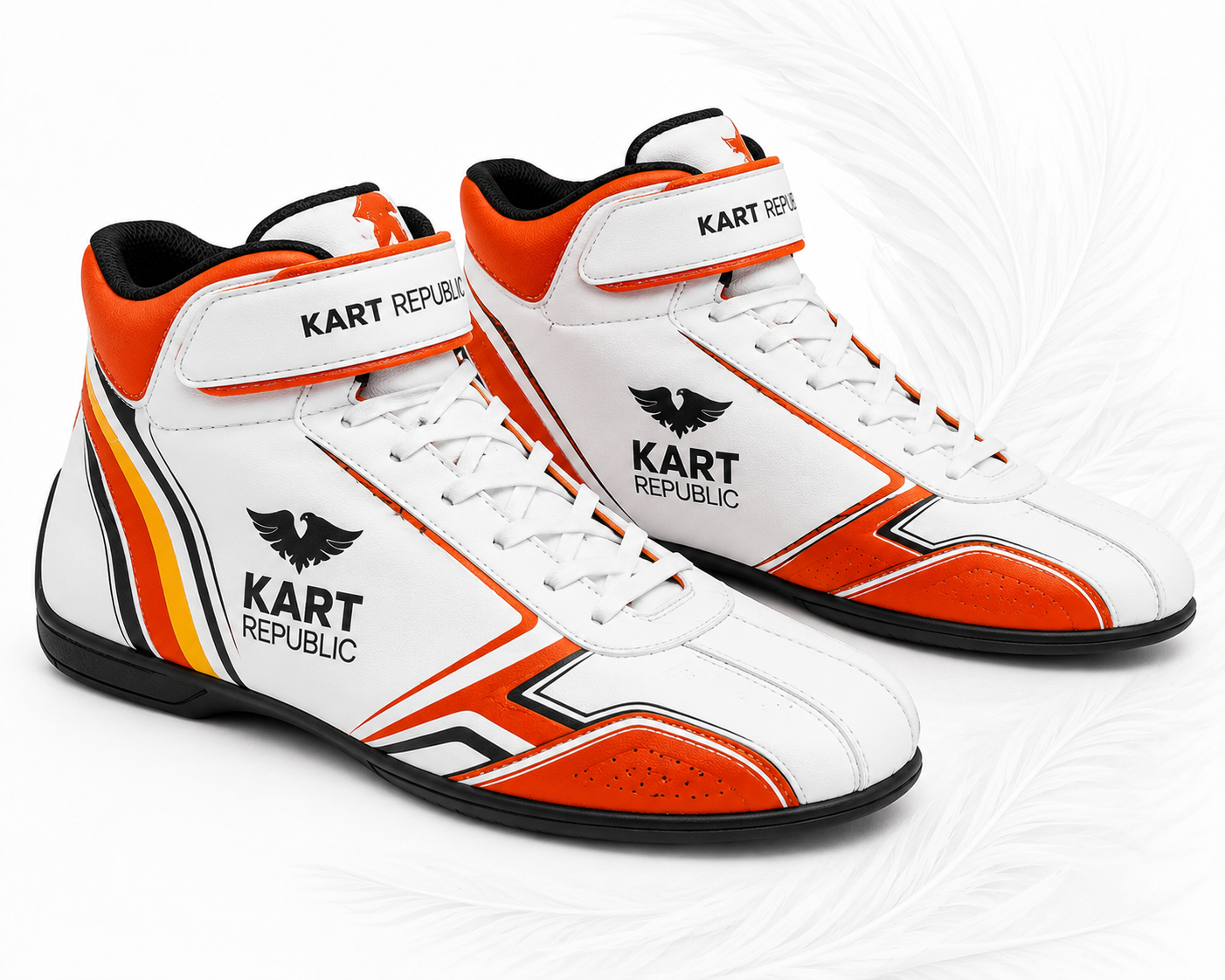 Kart Republic Orange & White Racing shoes