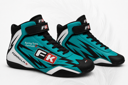 FK Formula K Teal Kart Racing Shoes