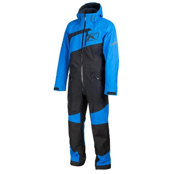 Electric Blue and Black KLIM Ripsa full-body suit angled view