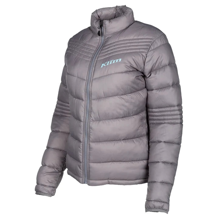 Flux Jacket in Castlerock Crystal Blue gray quilted  view