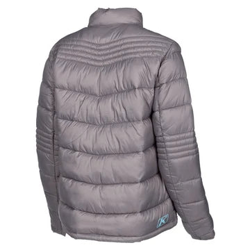 Flux Jacket in Castlerock Crystal Blue gray quilted  view