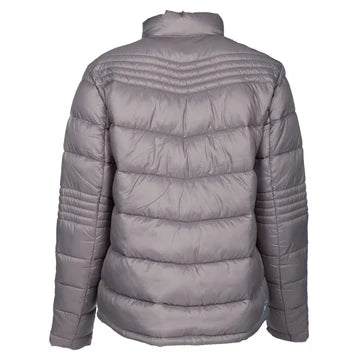 Flux Jacket in Castlerock Crystal Blue gray quilted  view
