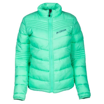 Flux Jacket in Wintermint Petrol green quilted view
