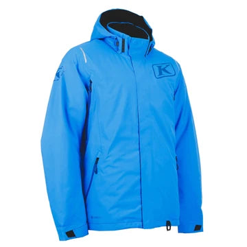 Electric blue technical jacket front view