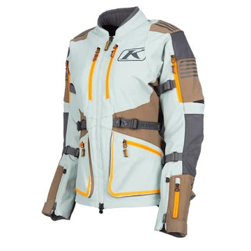 Sedona Jacket rear view in Slate Gray and Teak