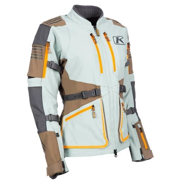 Sedona Jacket rear view in Slate Gray and Teak