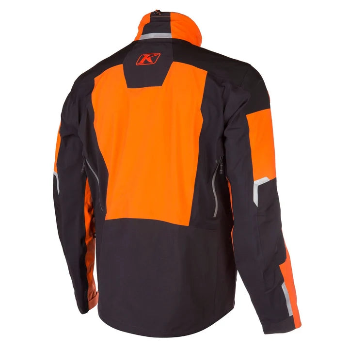 Orange technical jacket back view