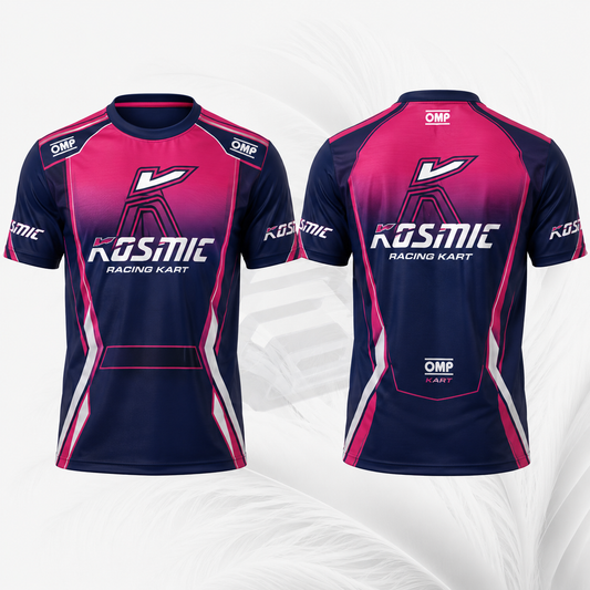 Pink & Navy Blue Motorsport Racing Jersey