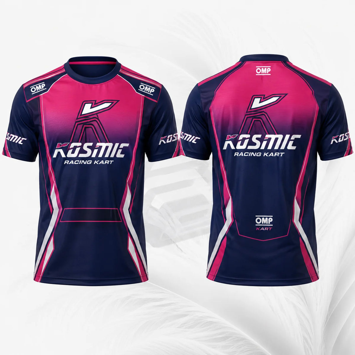 Pink & Navy Blue Motorsport Racing Jersey