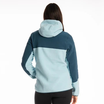 Darby Canyon Fleece Hooded Jacket Milky Blue back view