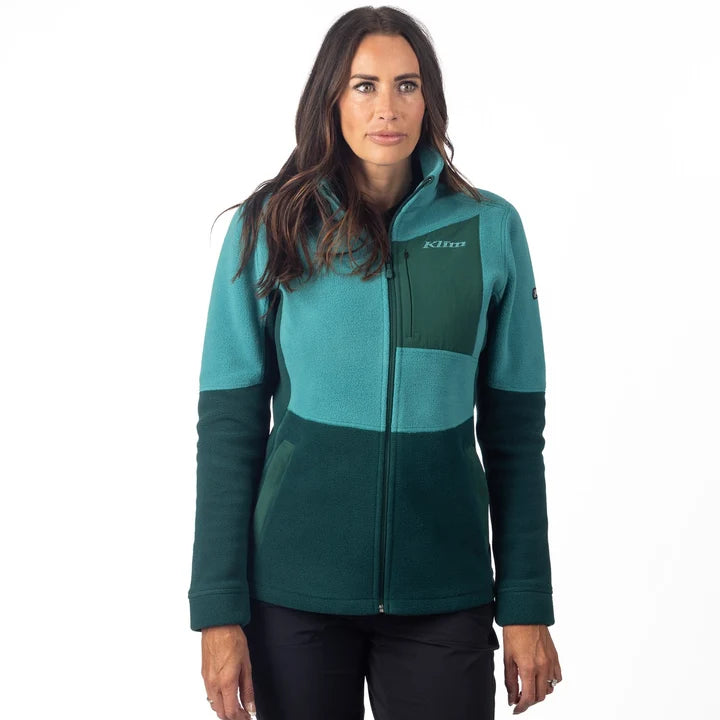 KLIM women's full zip fleece jacket front view