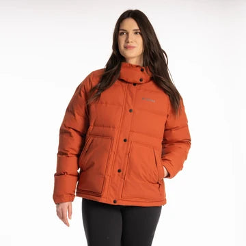 Women's Picante orange insulated jacket front view