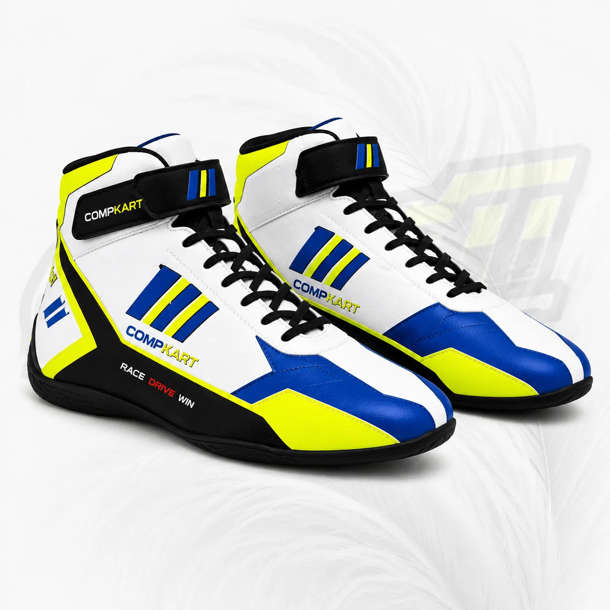 CompKart Blue Neon Kart Racing Shoes