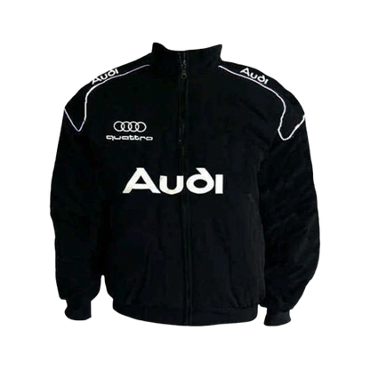 Audi Quattro Racing Jacket Black Motorsport Style