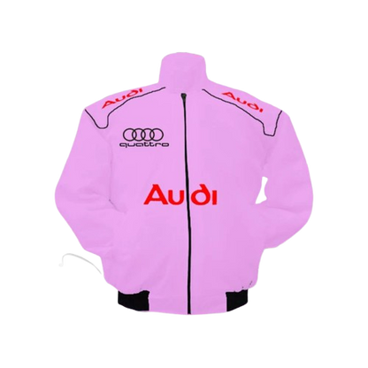 Audi Racing Jacket Pink Motorsport Style Edition