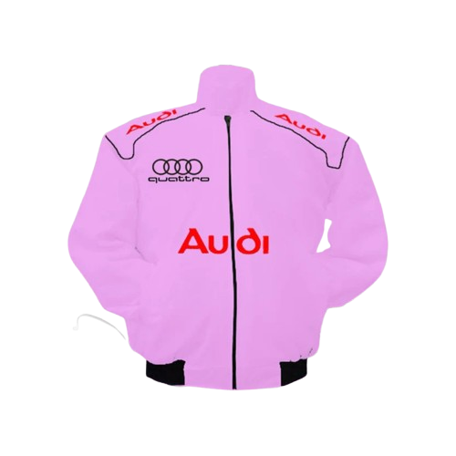 Audi Racing Jacket Pink Motorsport Style Edition