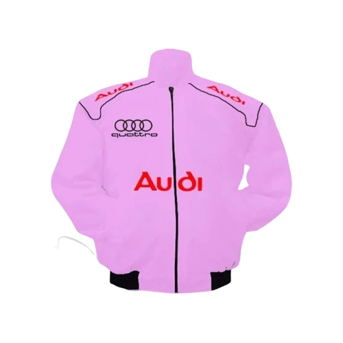 Audi Racing Jacket Pink Motorsport Style Edition