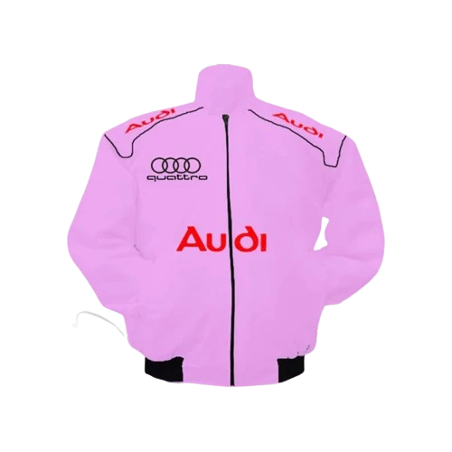 Audi Racing Jacket Pink Motorsport Style Edition