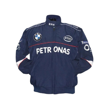 BMW Petronas O2 Racing Jacket Blue Motorsport Style