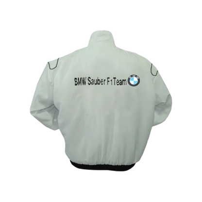 BMW Petronas Racing Jacket White and Royal Blue Motorsport Style