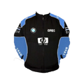 BMW RBS HP Racing Jacket Black and Royal Blue Motorsport Style