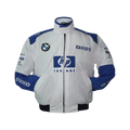 BMW RBS F1 Racing Jacket White and Royal Blue Motorsport Style