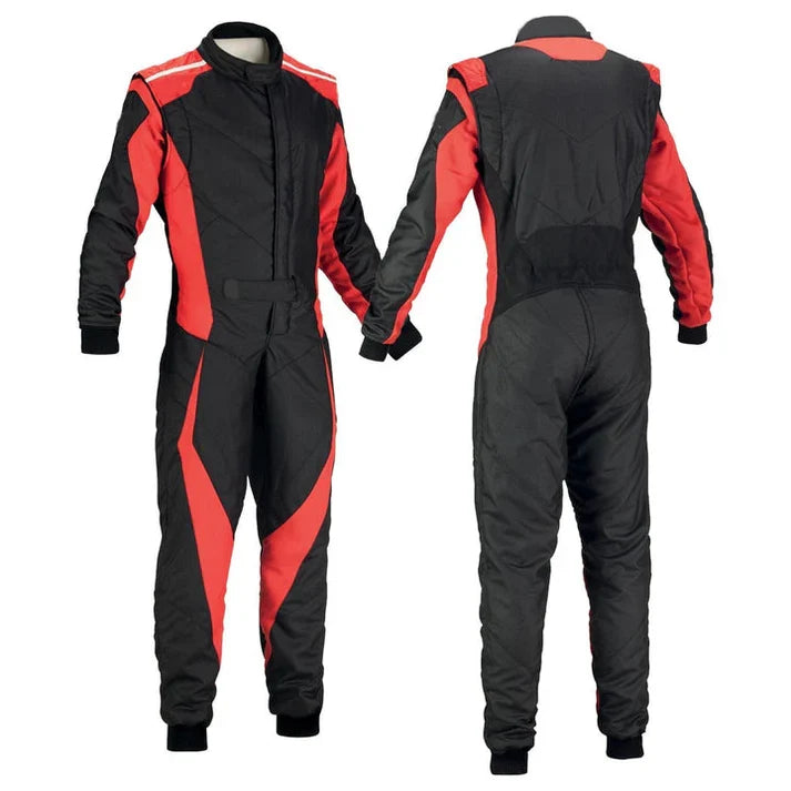 Black / Tomato Go-Kart Driver Race Wear