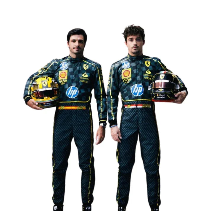 F1 Racing Costume Worn by Charles Leclerc & Carlos Sainz Jr. – 2024 HP Italy GP