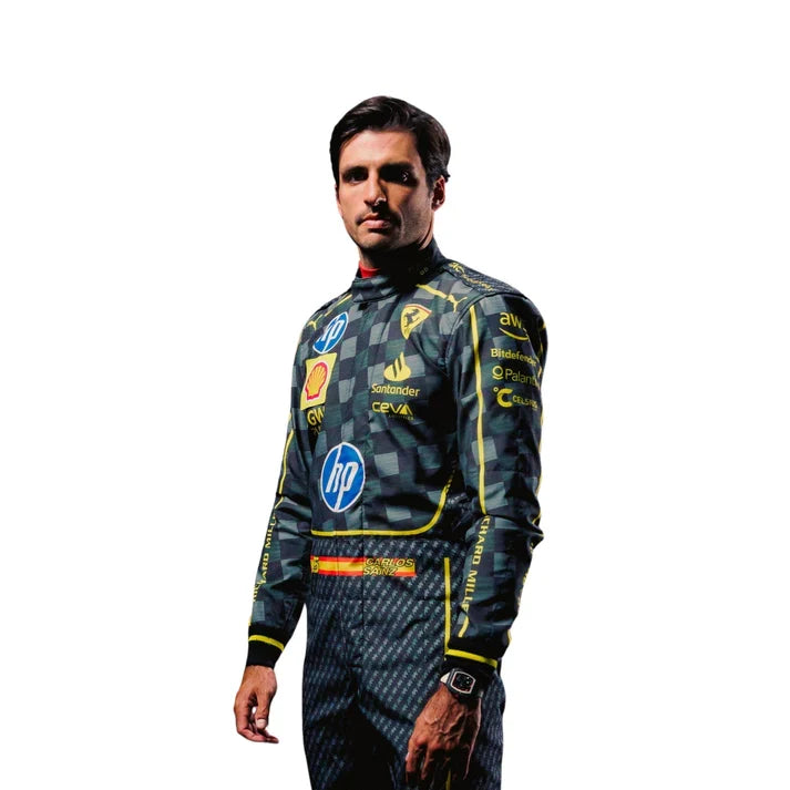 F1 Racing Costume Worn by Charles Leclerc & Carlos Sainz Jr. – 2024 HP Italy GP